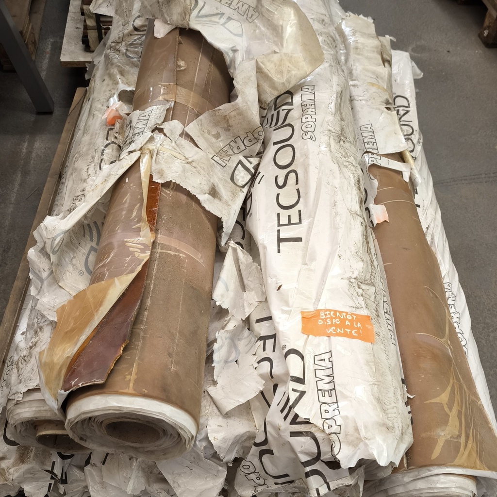 Lot Rouleau Revêtement Mural Acoustique - 4.8m² - 4 x 1.2m