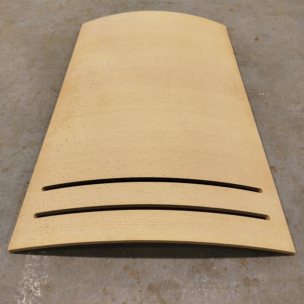 Cloisonette Arrondie MDF Plaquée Hêtre