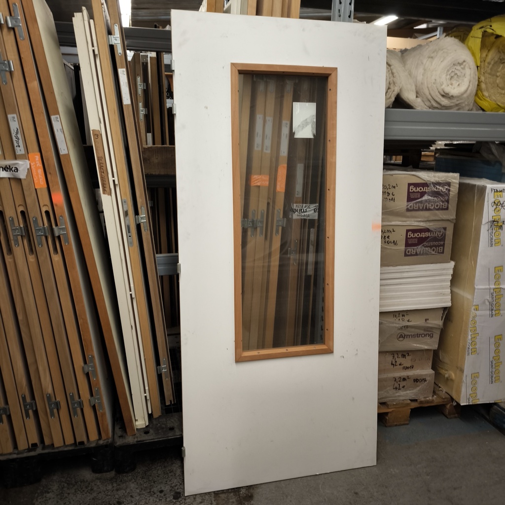 Porte Bois Vitrée - 2040 x 930 x 40mm