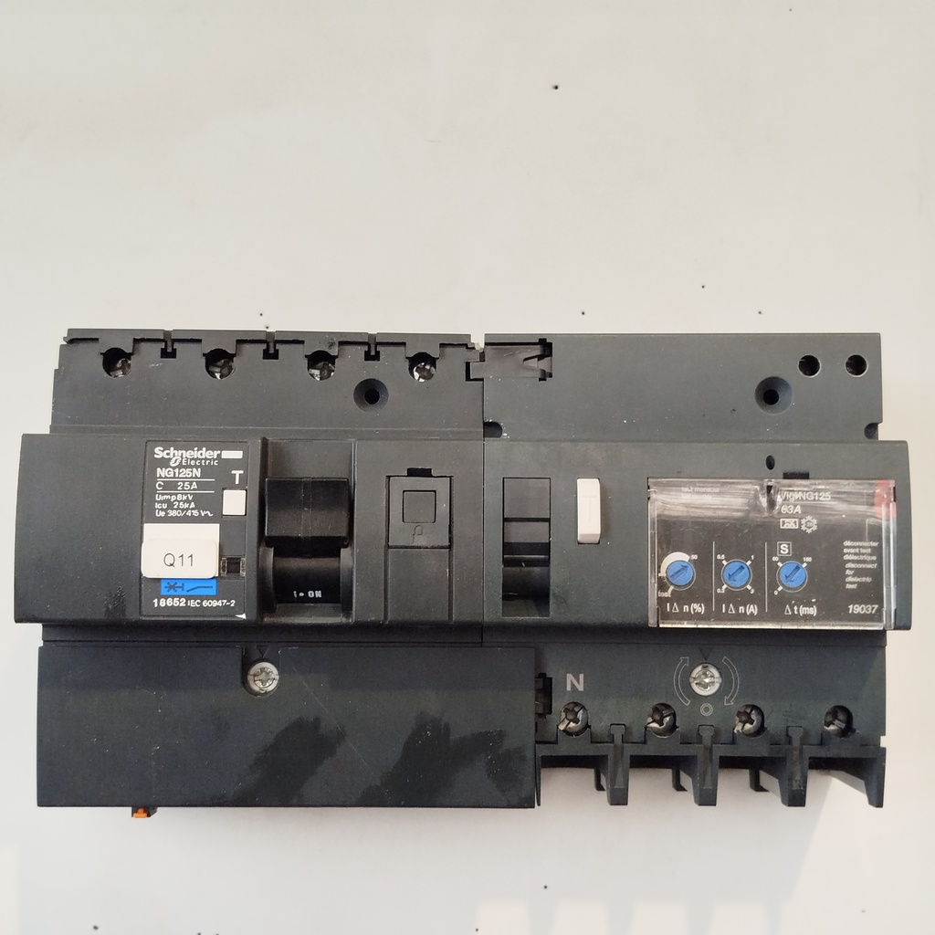 Disjoncteur Triphasé + Bloc Différentiel SCHNEIDER 