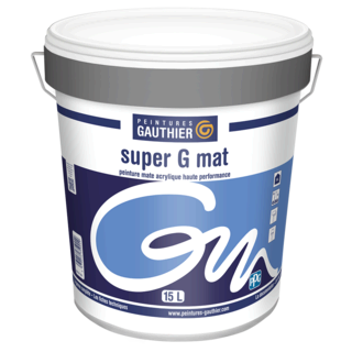 Peinture Int Acrylique Gris PEINTURES GAUTHIER SuperG Mat 2.5L