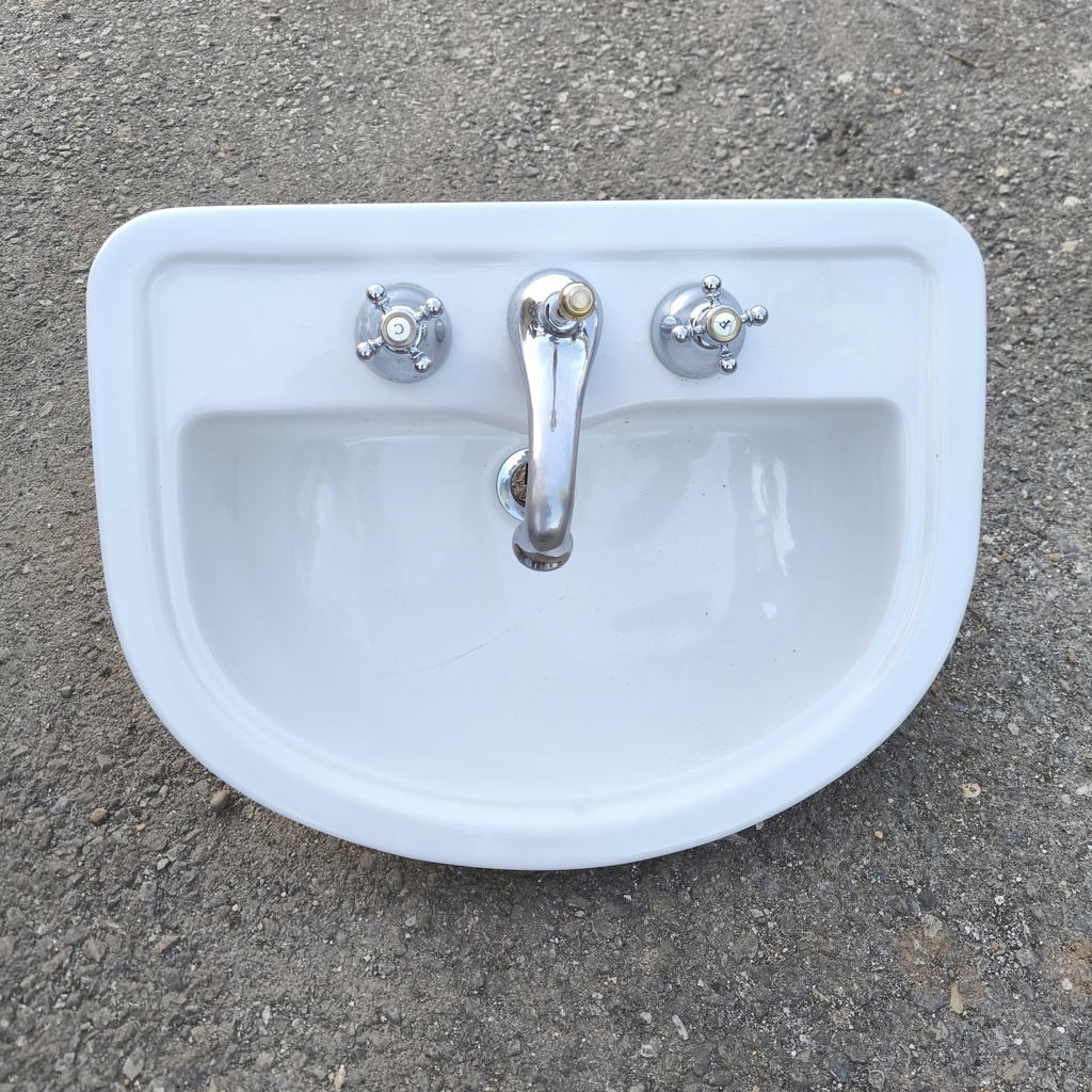 Lavabo Céramique Blanc - 60 x 47 x 20cm
