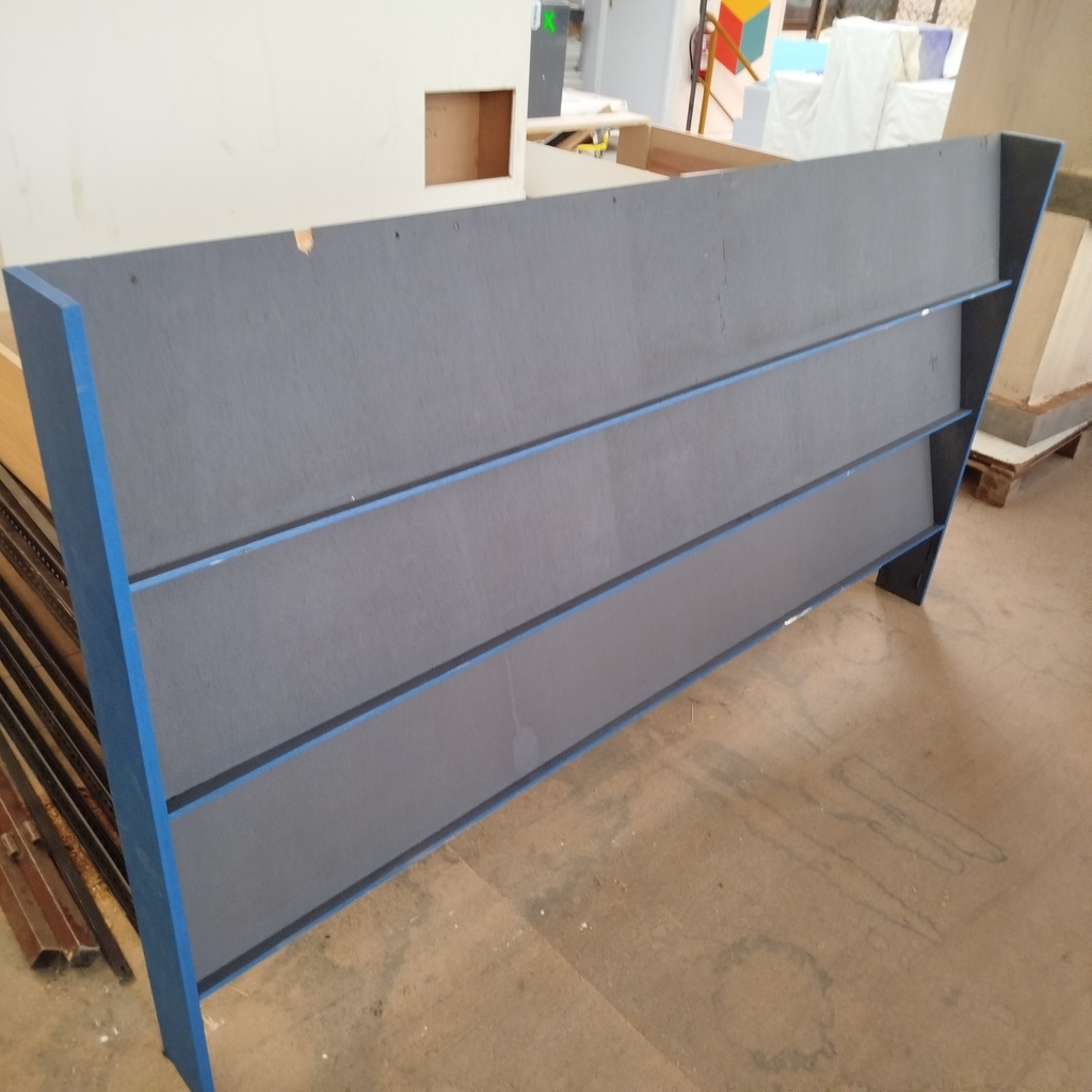 Présentoir Revues Contreplaqué Bleu 