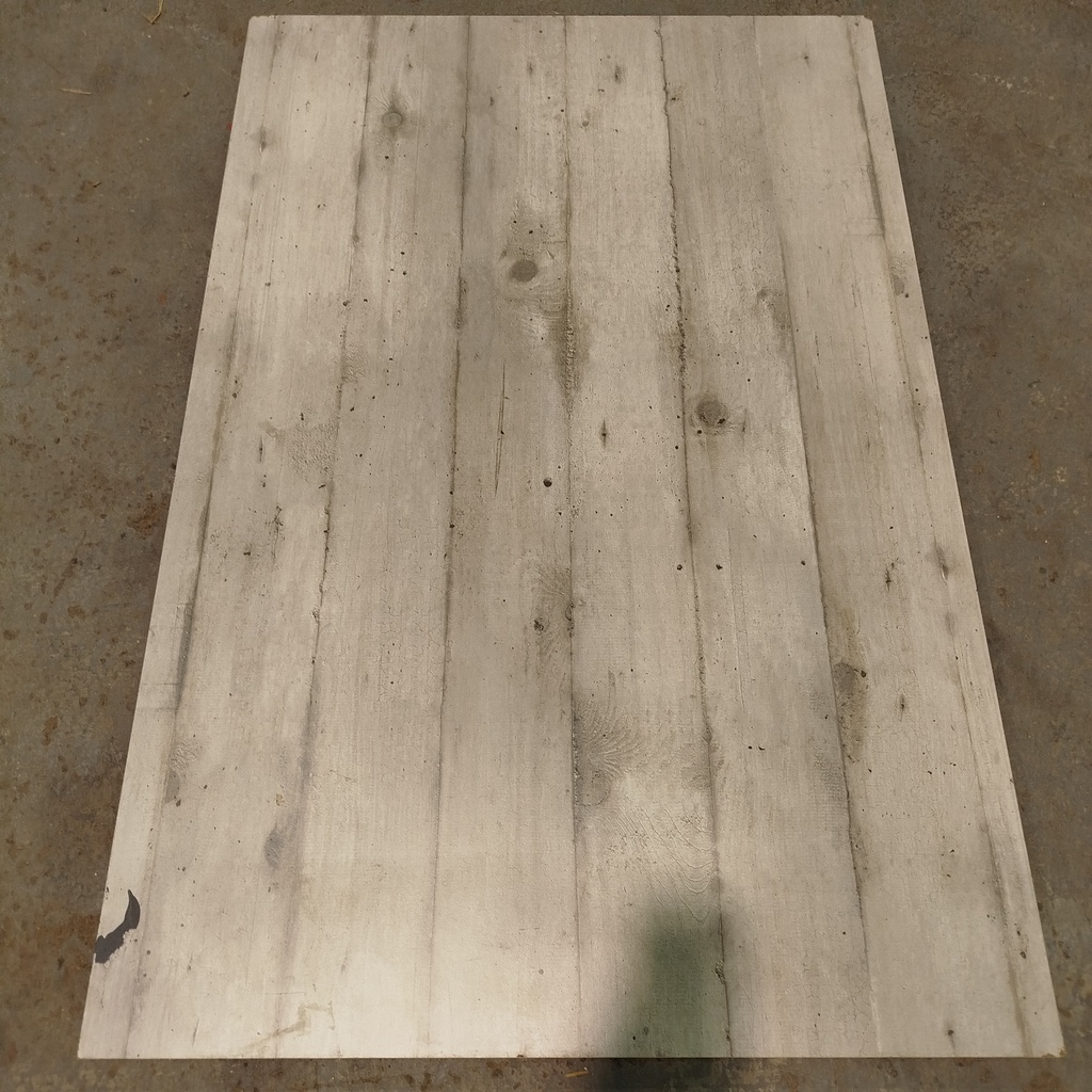 Panneau Aggloméré Mélaminé Effet Bois Gris - 120 x 80 x 2cm