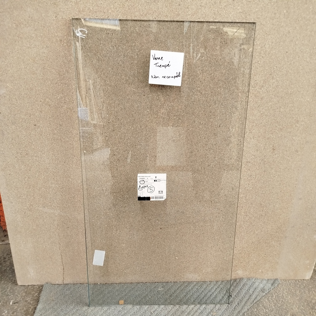 Panneau De Verre Trempé - 1027 x 547 x 8mm