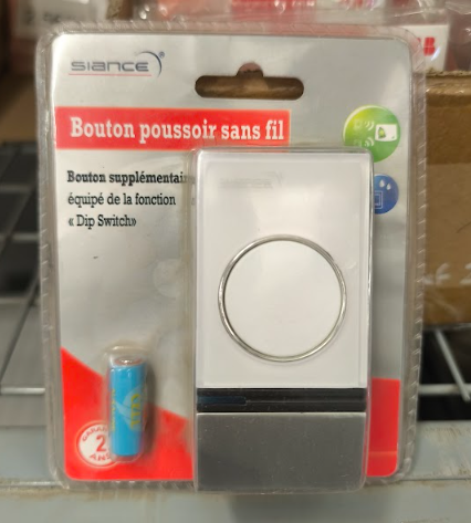 Bouton Poussoir sans fil ( Sonnette ) SIANCE