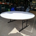 Table Bois Ronde Pieds Pliables - h : 75cm