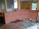 Bar Briques Rouge En Terre Cuite - 340 x 97 x 80cm
