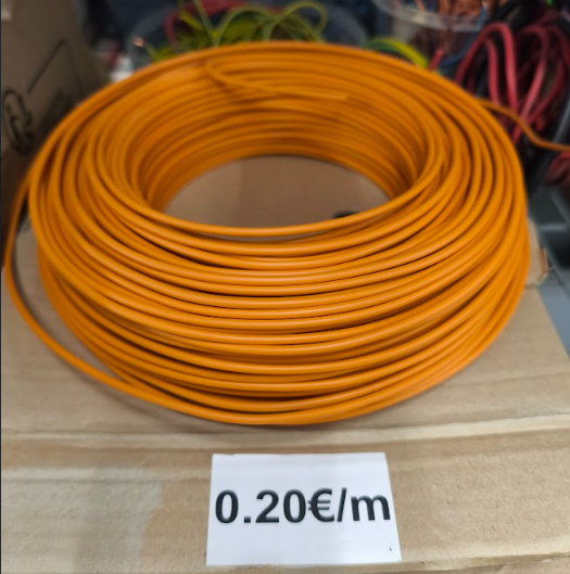 Cable Semi Rigide Monobrin 2.5mm² Orange