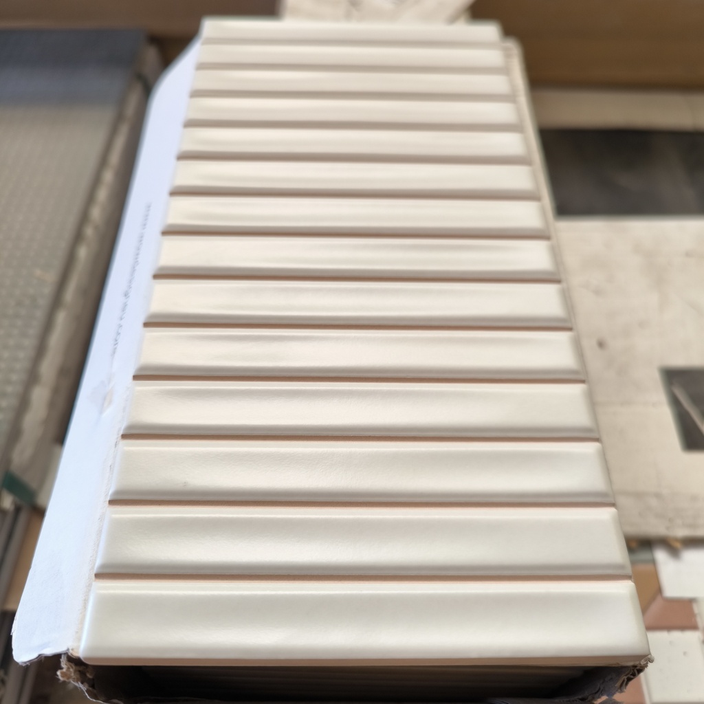 Lot Carrelage Blanc Mat - 0.8m² - 250 x 125 x 9mm