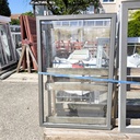 Fenêtre PVC Gris 1 Vantail Oscillo-Battant - 1588 x 1080 x 40mm