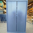 Meuble Métallique Portes Rideaux PVC - 198 x 120 x 42cm