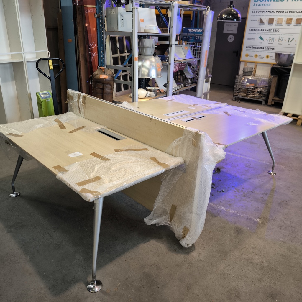 Table Bureau Triple Plateaux - 266 x 166 x 75cm