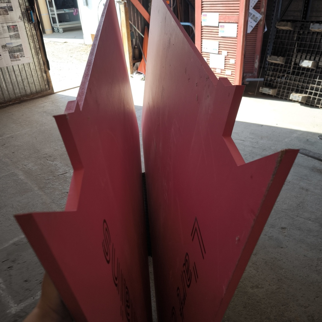 Panneau MDF (medium) Rose - 2353 x 1158 x 19mm 