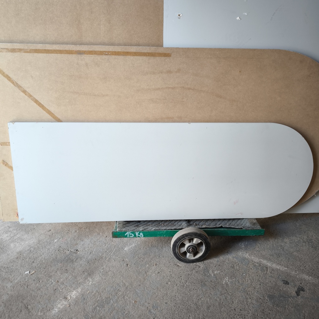 Panneau MDF (medium) Arrondie Gris