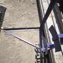 Structure Acier Violet - 190 x 70 x 43cm