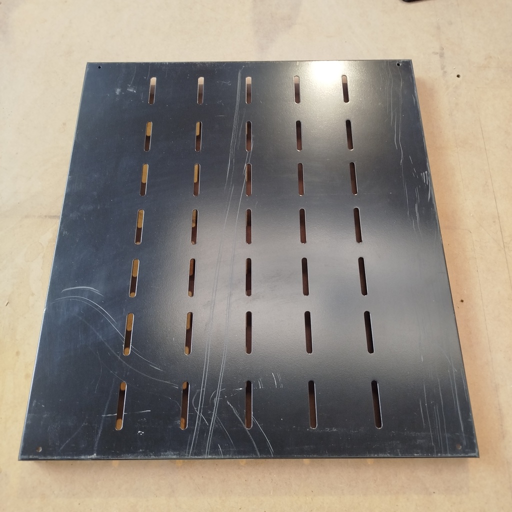 Plateau Acier Noir - 55 x 49 x 1.9cm