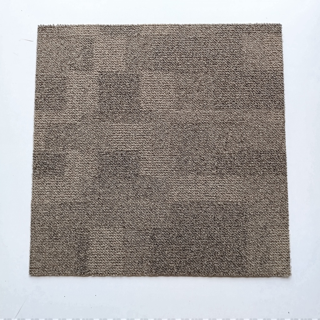 Lot Dalle Moquette Marron Damier - 24m² - 50 x 50cm