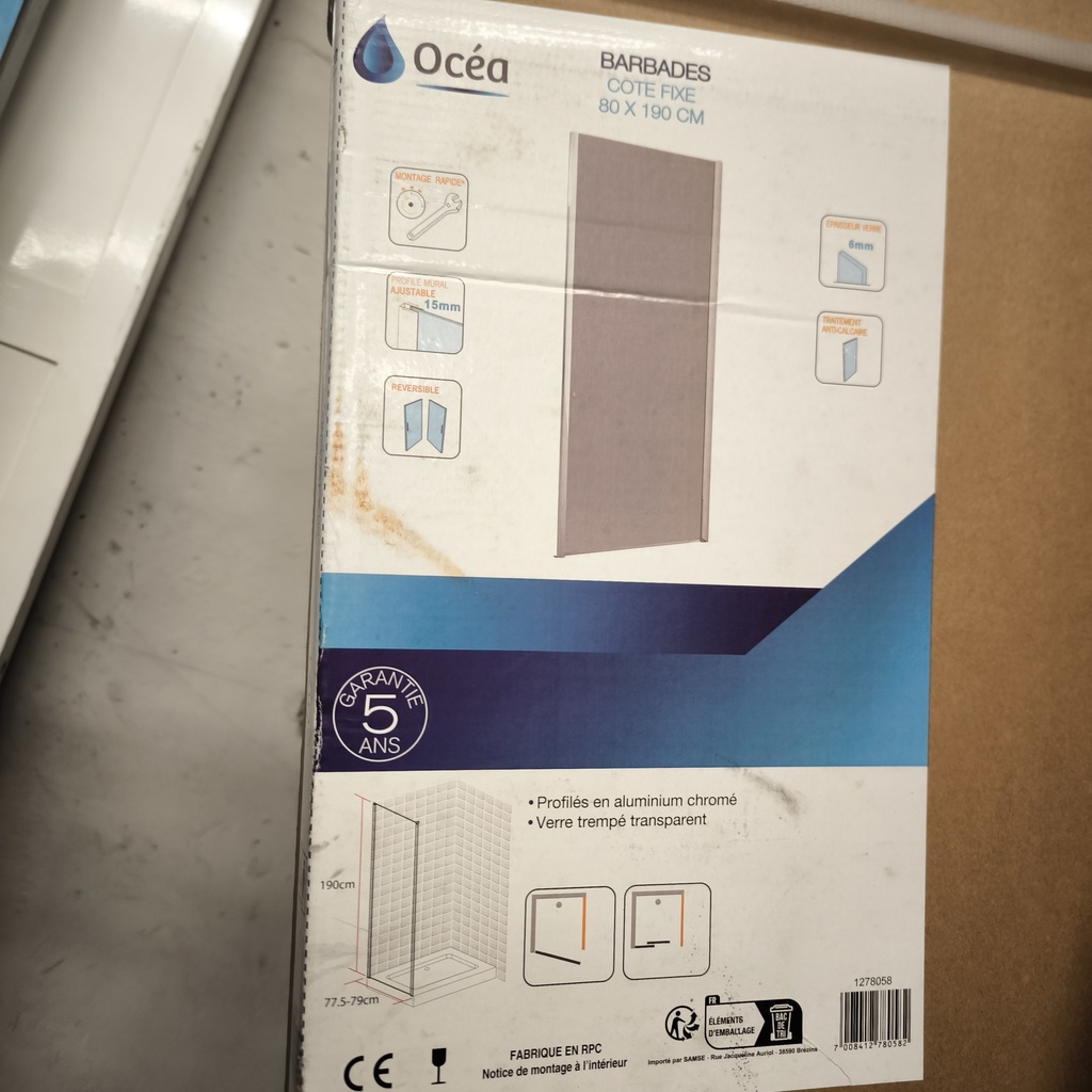 Paroi De Douche Fixe BARBADES OCEA