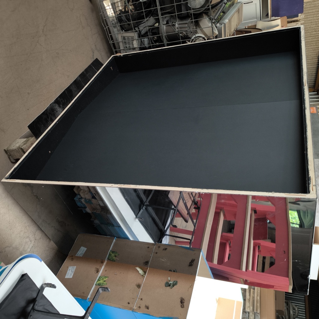 Vitrine Dibond Miroir - 141 x 141 x 70cm