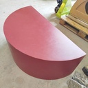 Module Scénographie Rouge Demi-Rond - 120 x 60 x 45cm