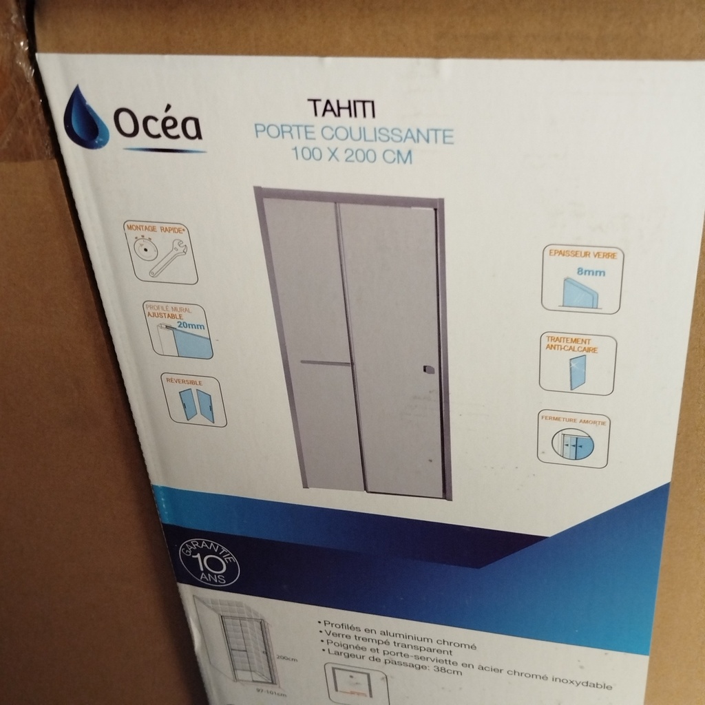 Paroi De Douche Porte Coulissante TAHITI OCEA