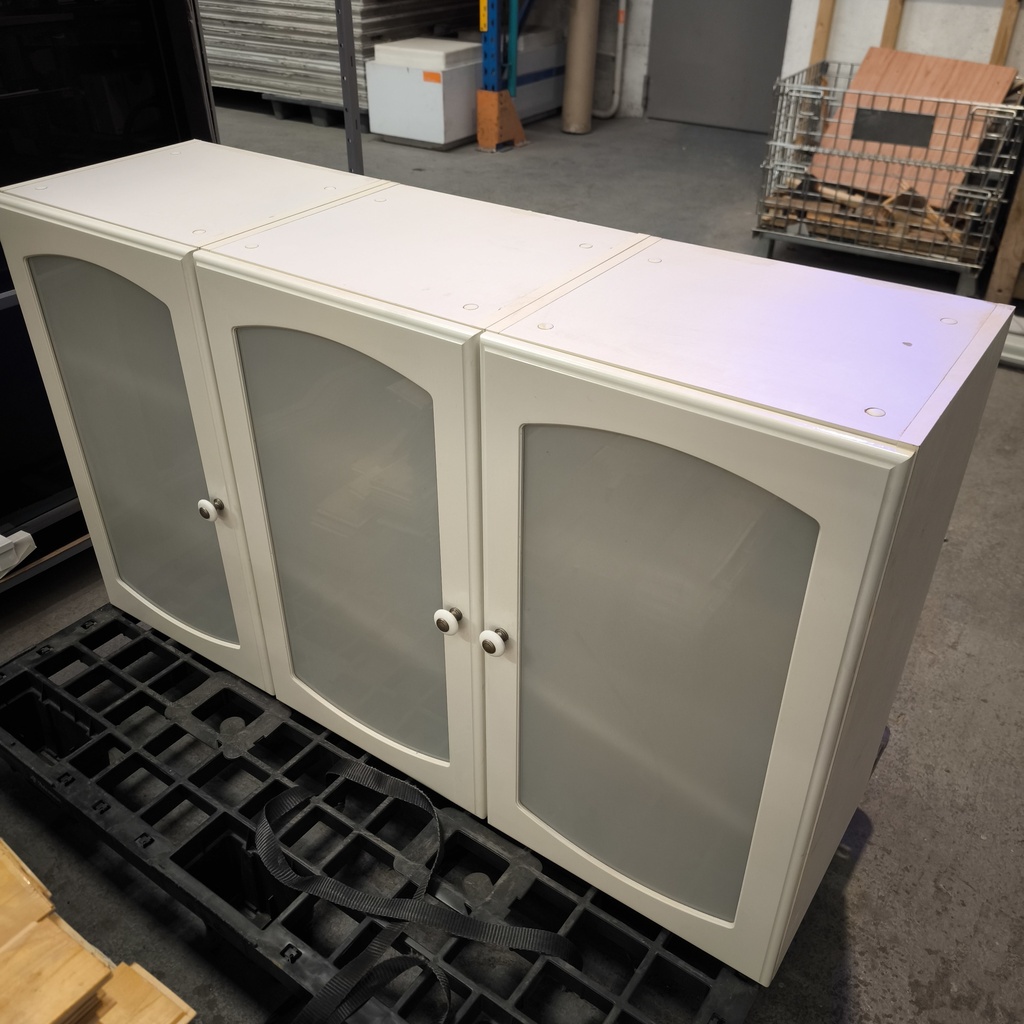 Meuble De Cuisine Haut Aggloméré Blanc - 121 x 71 x 36cm
