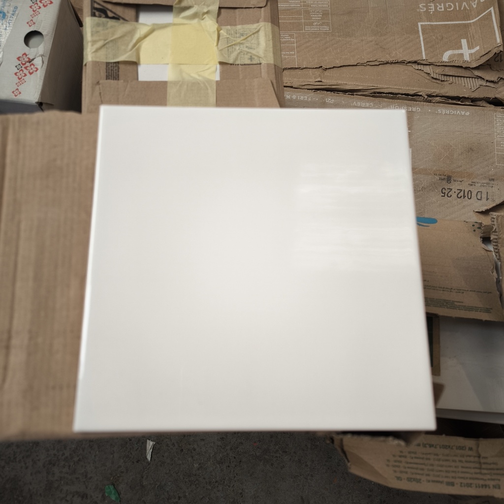 Lot Faïence Blanc - 1.16m² - 200 x 200 x 6mm