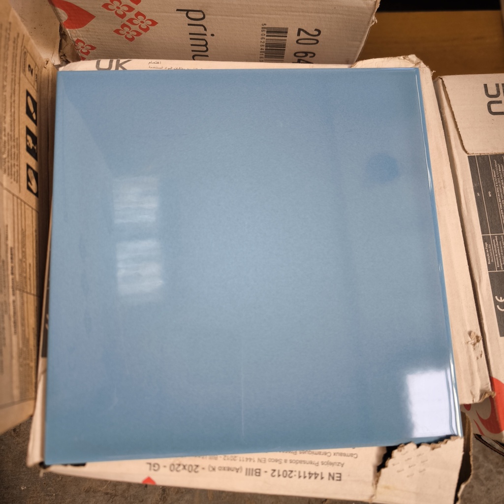 Lot Faïence Bleue - 3.2m² - 200 x 200 x 6mm