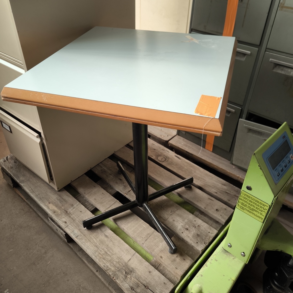 Table Bistrot MDF + Pied Métal - 78 x 60 x 60cm