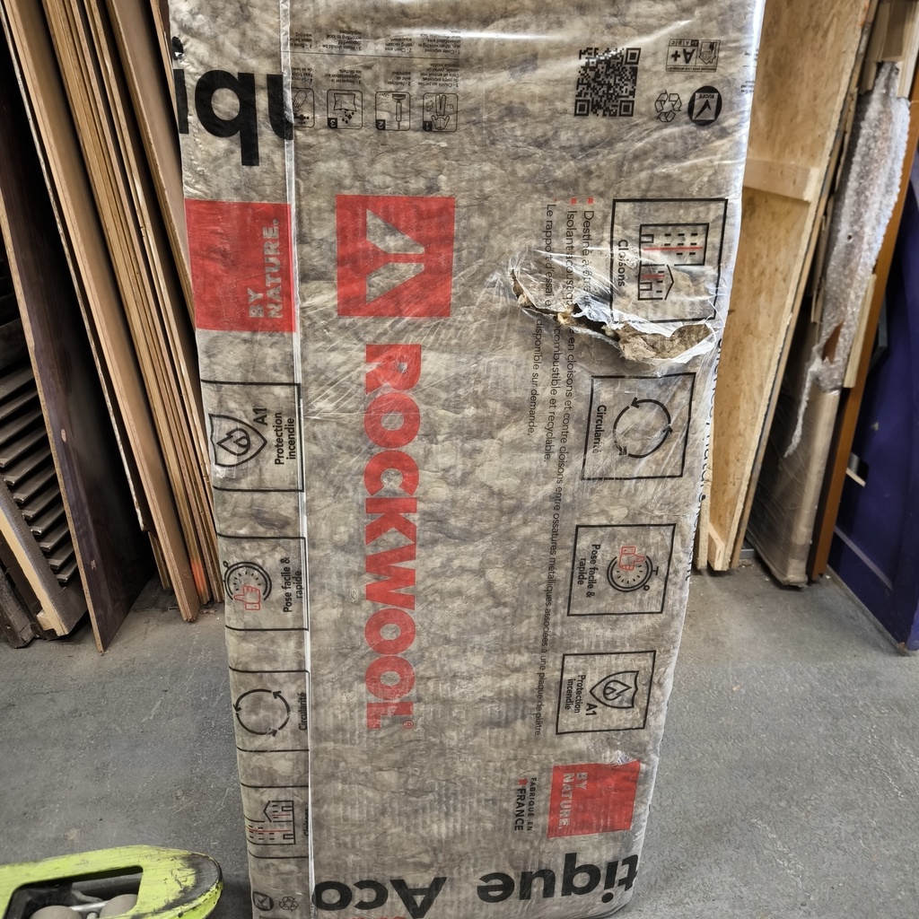 Lot Isolant Acoustique RockSilence ROCKWOOL - 6.5m² - 135 x 60 x 4cm