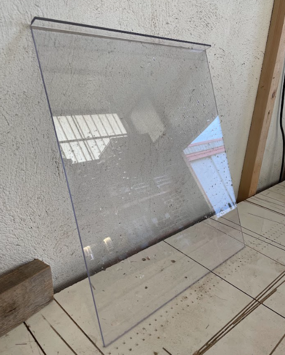 Plaque Plexiglas Transparente - 40 x 46 x 0.4cm