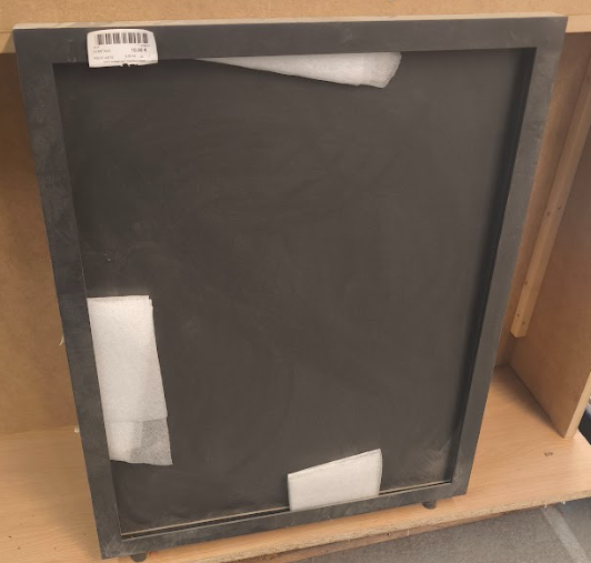 Présentoir Métallique Noir - 70 x 55 x 3.5cm