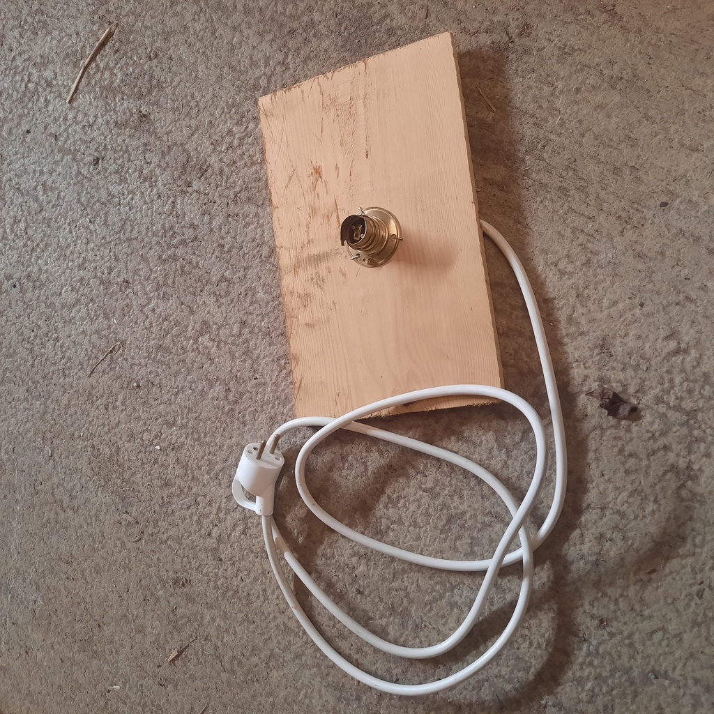 Support + Culot Lampe - 30 x 20cm