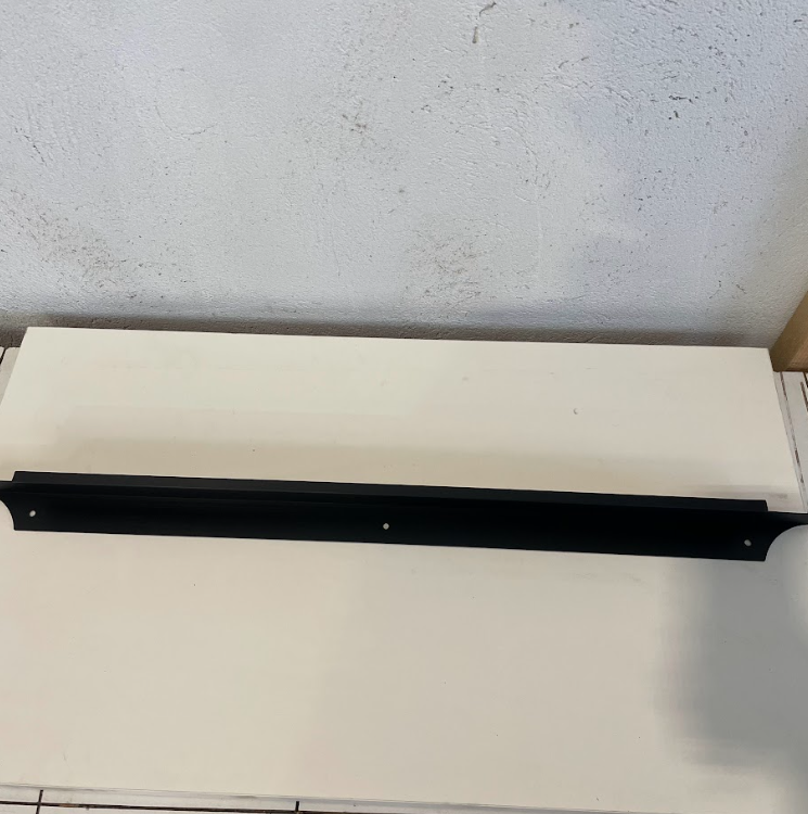 Poignée Meuble Alu Noire - 70 x 4.5cm