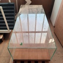 Cloche Verre Socle Bois Massif