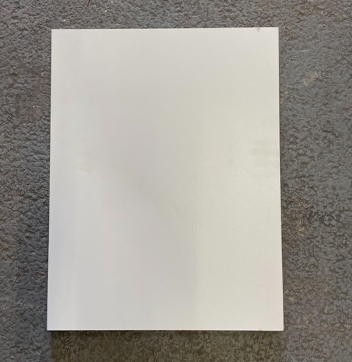 [250306-4a-300] Panneau Aggloméré Blanc - 49.5 x 37 x 1.9cm