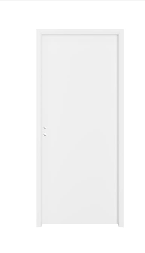 [250410TRB048] Bloc Porte Bois Blanc - 204x73x4cm