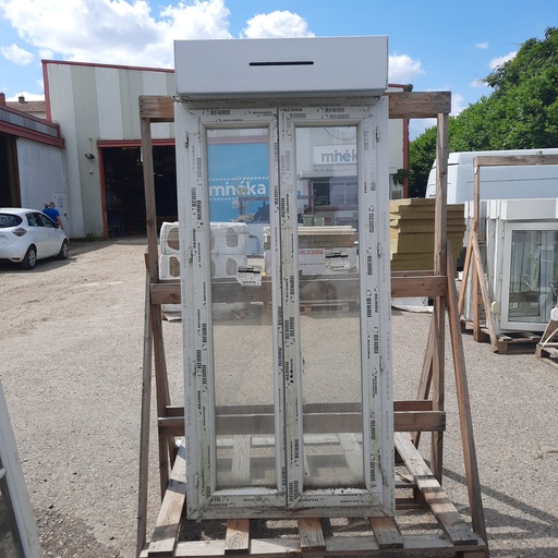 [250522LCA003] Porte Fenêtre PVC + Volet Roulant - 2000 x 850 x 90mm