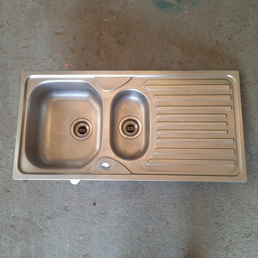 [250604POU001] Evier Inox - 100 x 50 x 17cm 