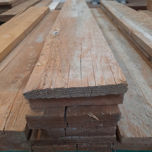 [250617TER012] Planches Bois Massif Pin - 14.5 x 2.5cm