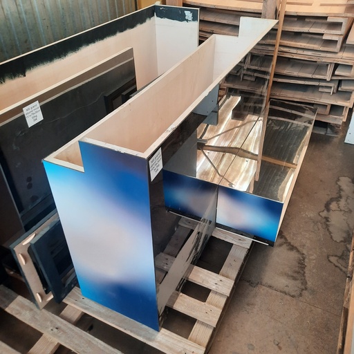 -50% Module Scénographie Dibond Miroir - 140 x 78 x 36cm
