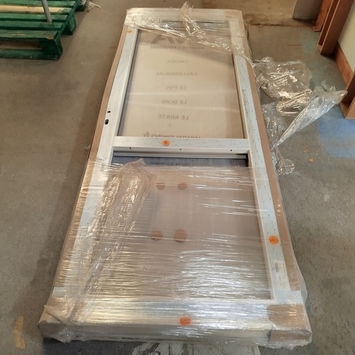[250807PGI014] Ouvrant PVC Sans Vitrage - 2245 x 877 x 70mm