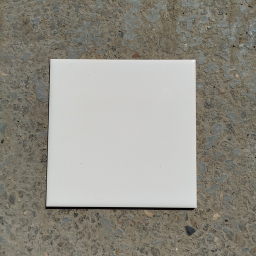 [250814JT008] Lot Faïence Blanche - 1m² - 152 x 152 x 5.5mm