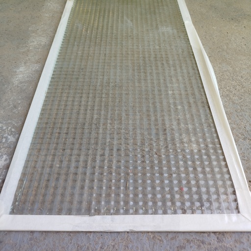 [250814JT013] Panneau Verre Texturé - 140 x 40.7 x 0.5cm