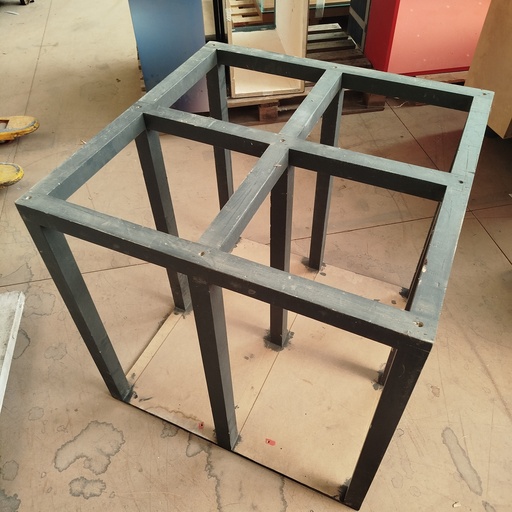 [250822MNK015] Module Table MDF Pieds Bois Massif - 74 x 74 x 74cm 