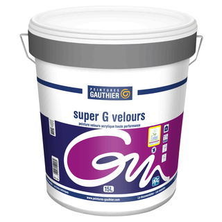 Peinture Int Acrylique Marron PEINTURES GAUTHIER SuperG Velours 15L