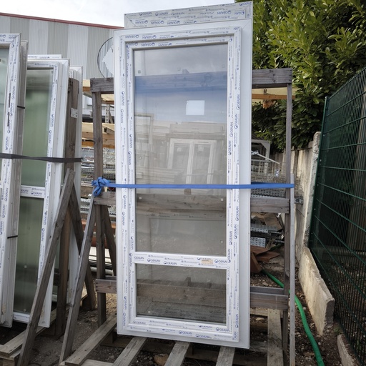 [251106PER007] Bloc Porte Vitrée Double Vitrage PVC - 2050 x 820 x 60mm