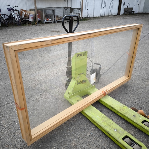 [251106PER013] Châssis Fixe Bois Simple Vitrage - 2085 x 985 x 100mm