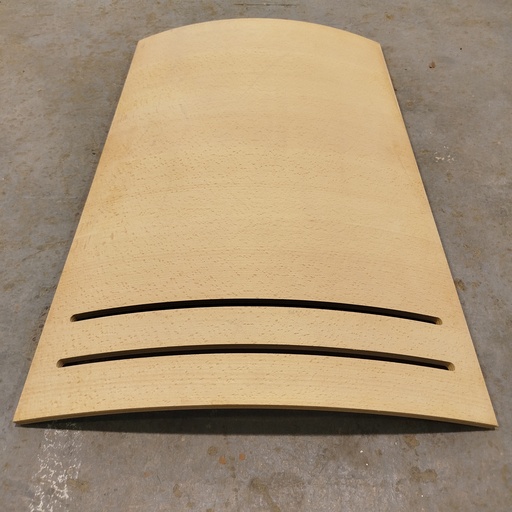 Cloisonette Arrondie MDF Plaquée Hêtre